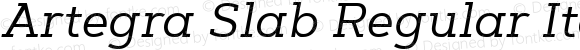 Artegra Slab Regular Italic