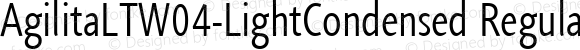 AgilitaLTW04-LightCondensed Regular