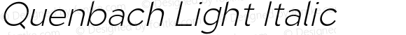 Quenbach Light Italic