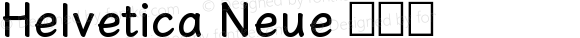 Helvetica Neue 粗斜体