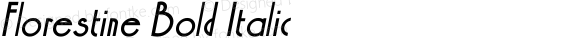 Florestine Bold Italic