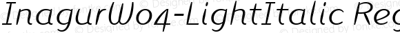 InagurW04-LightItalic Regular