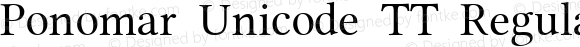Ponomar Unicode TT Regular