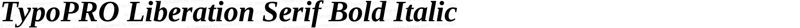 TypoPRO Liberation Serif Bold Italic