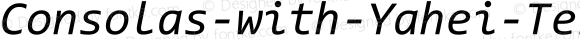 Consolas-with-Yahei-Term Italic