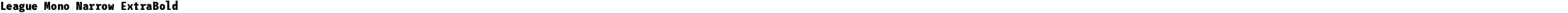 League Mono Narrow ExtraBold