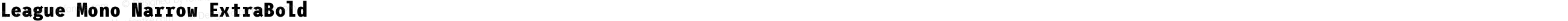 League Mono Narrow ExtraBold