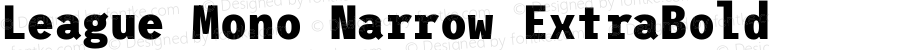 League Mono Narrow ExtraBold