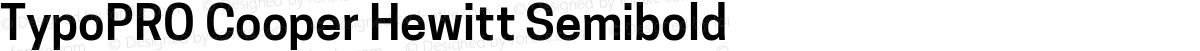 TypoPRO Cooper Hewitt Semibold