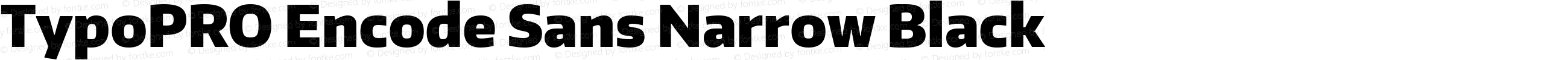 TypoPRO Encode Sans Narrow Black