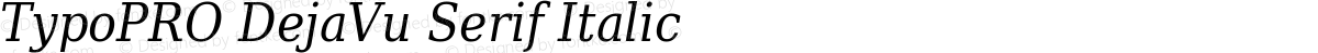 TypoPRO DejaVu Serif Italic