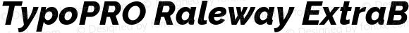 TypoPRO Raleway ExtraBold Italic