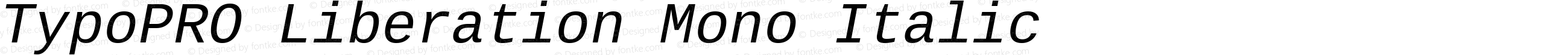 TypoPRO Liberation Mono Italic