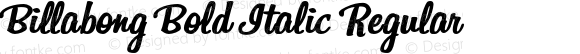 Billabong Bold Italic Regular