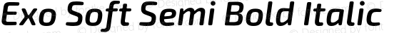 Exo Soft Semi Bold Italic