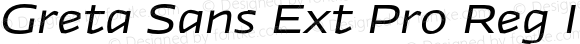 Greta Sans Ext Pro Reg Italic