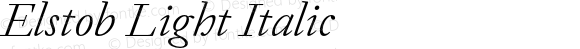 Elstob Light Italic