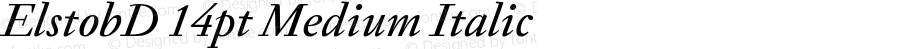 ElstobD 14pt Medium Italic