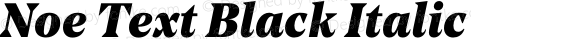 Noe Text Black Italic