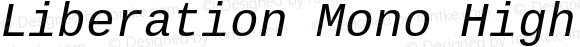 Liberation Mono High Italic