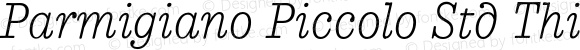 Parmigiano Piccolo Std Thin Italic