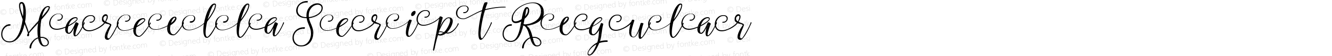 Marcella Script Regular