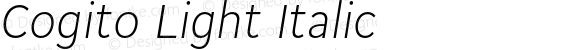 Cogito Light Italic