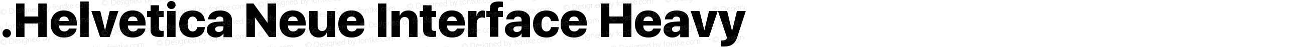 .Helvetica Neue Interface Heavy