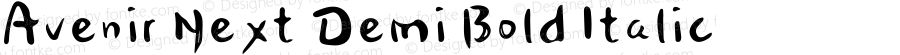 Avenir Next Demi Bold Italic