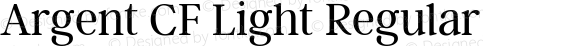 Argent CF Light Regular