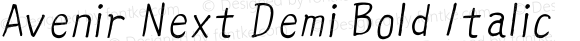 Avenir Next Demi Bold Italic