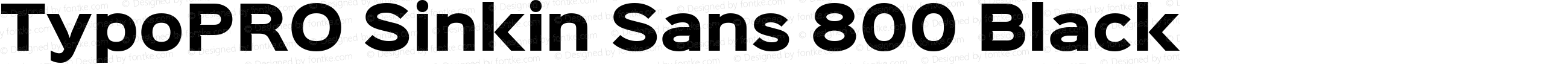 TypoPRO Sinkin Sans 800 Black