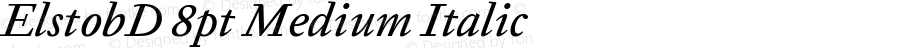 ElstobD 8pt Medium Italic