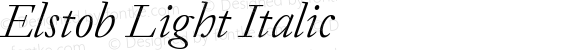 Elstob Light Italic