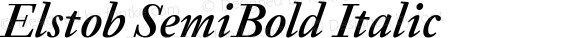 Elstob SemiBold Italic