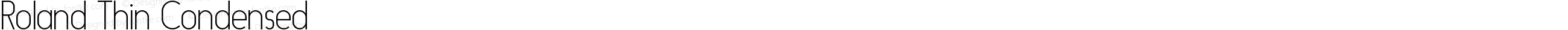 Roland Thin Condensed