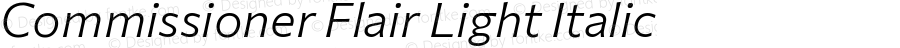 Commissioner Flair Light Italic