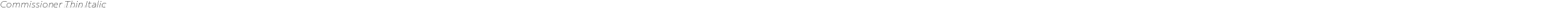 Commissioner Thin Italic