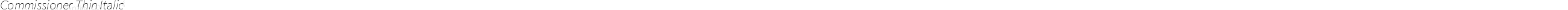 Commissioner Thin Italic