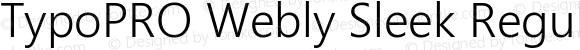TypoPRO WeblySleek UI Semilight