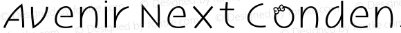 Avenir Next Condensed Demi Bold