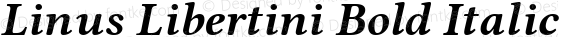 Linus Libertini Bold Italic