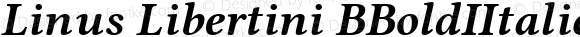 Linus Libertini BBoldIItalic Bold Italic