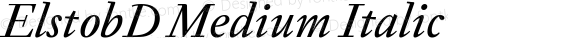 ElstobD Medium Italic