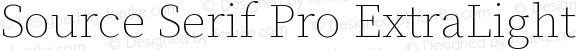 Source Serif Pro ExtraLight