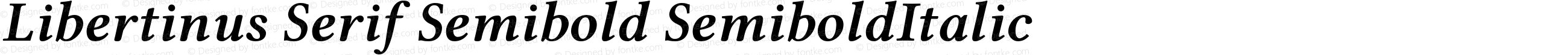 Libertinus Serif Semibold SemiboldItalic