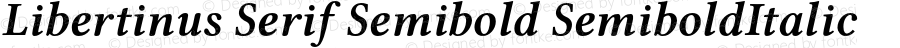 Libertinus Serif Semibold SemiboldItalic