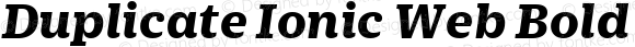 Duplicate Ionic Web Bold Italic