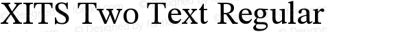 XITS Two Text Regular