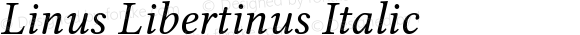 Linus Libertinus Italic